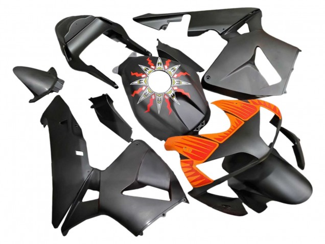 2003-2004 Honda CBR600RR Motorcycle Fairings - Matte Black Orange UK