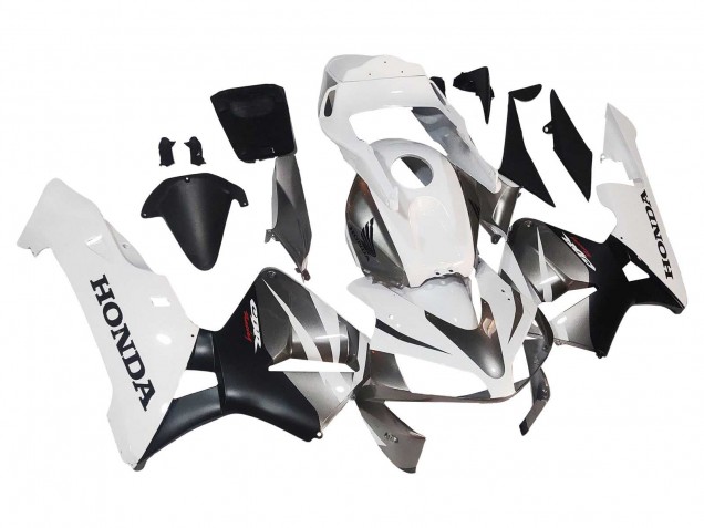 2003-2004 Honda CBR600RR Motorcycle Fairings - White Matte Black Racing UK