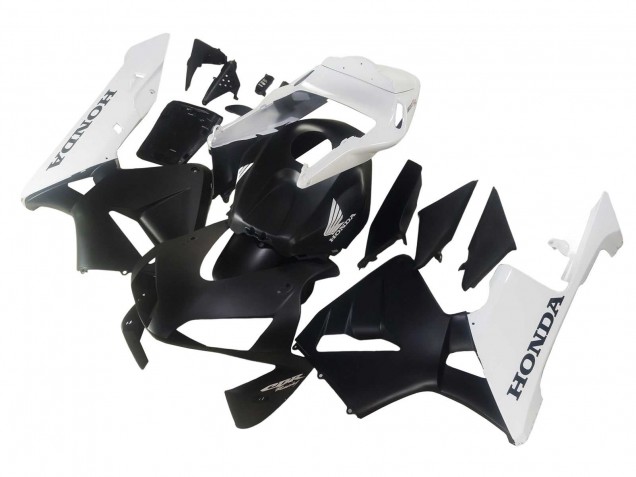 2003-2004 Honda CBR600RR Motorcycle Fairings - White Matte Black UK