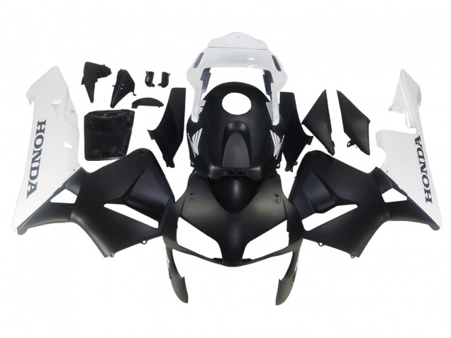 2003-2004 Honda CBR600RR Motorcycle Fairings - White Matte Black UK