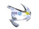 2003-2004 Honda CBR600RR Motorcycle Fairings - White Blue Red Nastro Azzurro 46 UK