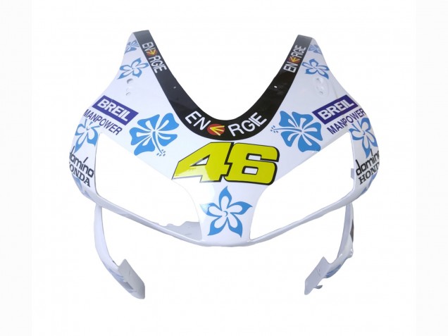 2003-2004 Honda CBR600RR Motorcycle Fairings - White Blue Red Nastro Azzurro 46 UK