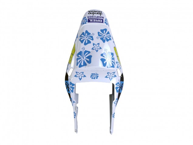 2003-2004 Honda CBR600RR Motorcycle Fairings - White Blue Red Nastro Azzurro 46 UK