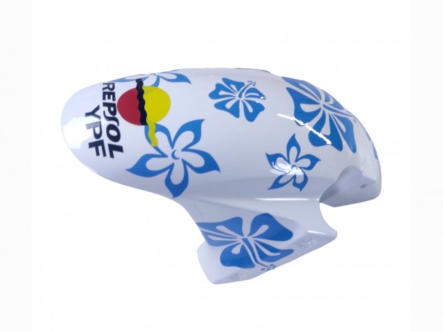 2003-2004 Honda CBR600RR Motorcycle Fairings - White Blue Red Nastro Azzurro 46 UK