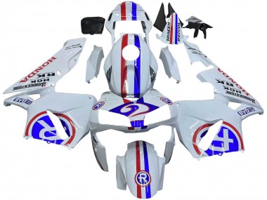 Best 2003-2004 Honda CBR600RR Motorcycle Fairings - White Red Blue UK
