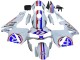 2003-2004 Honda CBR600RR Motorcycle Fairings - White Red Blue UK