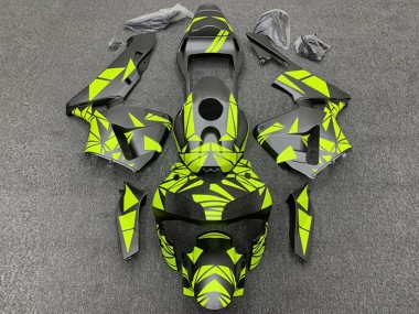 Best 2003-2004 Honda CBR600RR Motorcycle Fairings - Yellow Matte Black UK