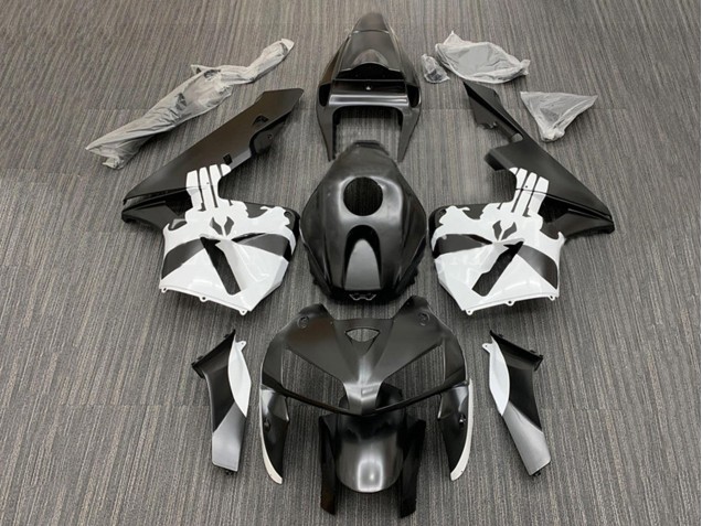 2005-2006 Honda CBR600RR Motorcycle Fairing Kits - Black White UK