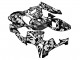 2005-2006 Honda CBR600RR Motorcycle Fairings - Black White Grey Camouflage UK