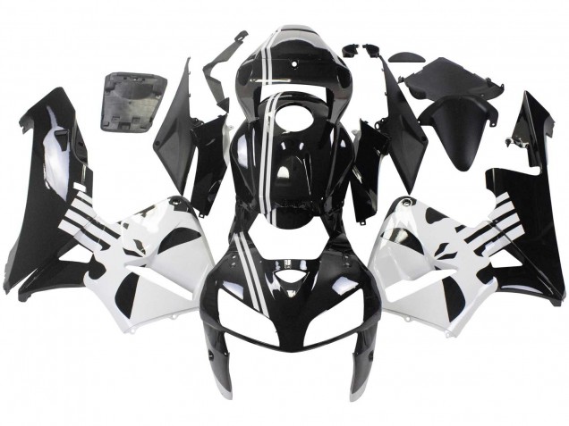2005-2006 Honda CBR600RR Motorcycle Fairing - Black White UK