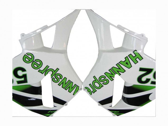 2005-2006 Honda CBR600RR Motorcycle Fairings - Green White Black hannspree 52 UK