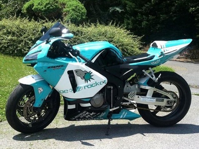2005-2006 Honda CBR600RR Motorcycle Fairings - Light Green White Glossy Black Joe Rocket UK