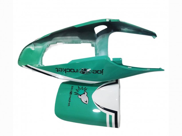 2005-2006 Honda CBR600RR Motorcycle Fairings - Light Green White Glossy Black Joe Rocket UK