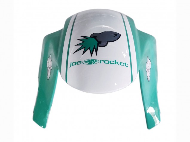 2005-2006 Honda CBR600RR Motorcycle Fairings - Light Green White Glossy Black Joe Rocket UK