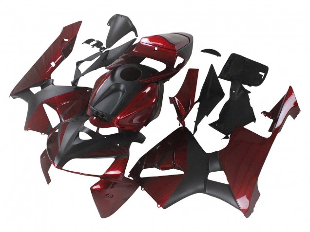 2005-2006 Honda CBR600RR Motorcycle Fairings - Red Black UK