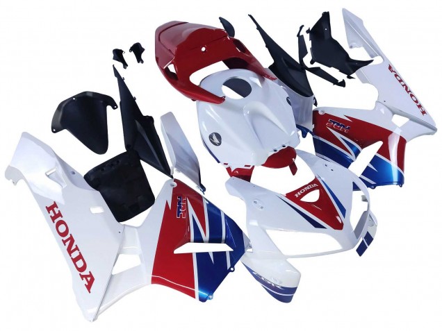 2005-2006 Honda CBR600RR Motorcycle Fairing - White Red Blue HRC UK