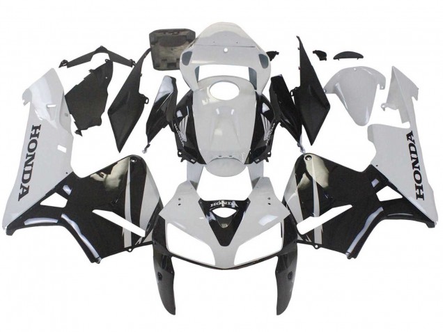 2005-2006 Honda CBR600RR Motorcycle Fairing - White Black UK