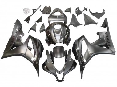 Best 2007-2008 Honda CBR600RR Motorcycle Fairing - Silver Glossy Black UK