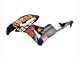 2007-2008 Honda CBR600RR Motorcycle Fairings - Matte Black Orange Red Rossi Repsol 46 UK