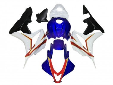 Best 2007-2008 Honda CBR600RR Motorcycle Fairings - White Blue Red Glossy Black UK