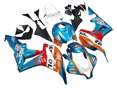 Best 2007-2008 Honda CBR600RR Motorcycle Fairings - Orange White Red Blue Repsol UK