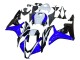 2007-2008 Honda CBR600RR Motorcycle Fairing - White Blue Glossy Black UK