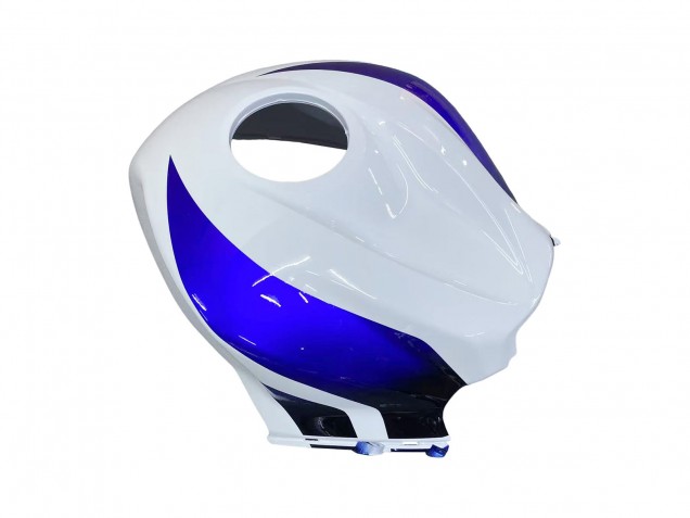 2007-2008 Honda CBR600RR Motorcycle Fairing - White Blue Glossy Black UK