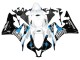 2007-2008 Honda CBR600RR Motorcycle Fairings - White Light Blue Glossy Black UK