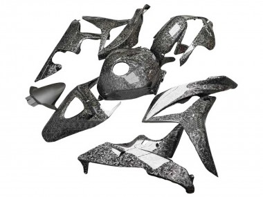 Best 2007-2008 Honda CBR600RR Motorcycle Fairings - Black Forged Carbon Fiber UK