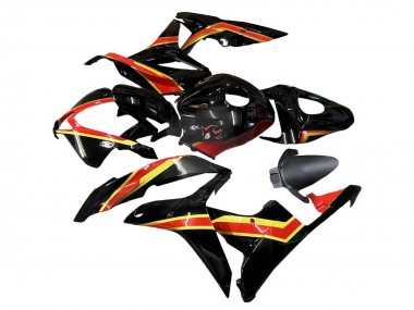 Best 2007-2008 Honda CBR600RR Motorcycle Fairings - Red Gold Glossy Black UK