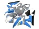 2007-2008 Honda CBR600RR Motorcycle Fairings - Nardo Grey Blue White Glossy Black UK