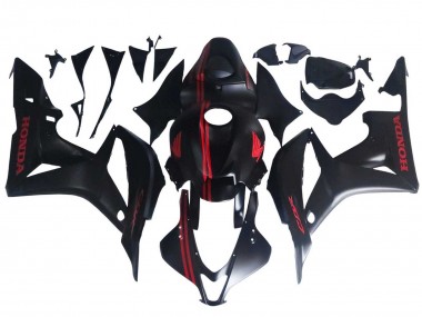 Best 2007-2008 Honda CBR600RR Motorcycle Fairings - Matte Black Red UK