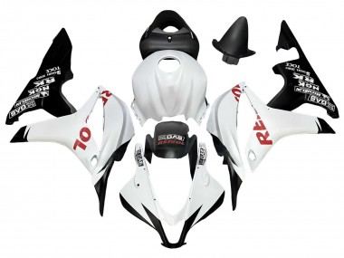 Best 2007-2008 Honda CBR600RR Motorcycle Fairings - White Matte Black Red Repsol UK