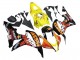 2007-2008 Honda CBR600RR Motorcycle Fairings - Yellow Orange Glossy Black Rossi Repsol UK