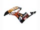 2007-2008 Honda CBR600RR Motorcycle Fairings - Yellow Orange Glossy Black Rossi Repsol UK