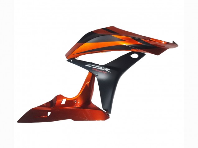 2007-2008 Honda CBR600RR Motorcycle Fairing - Orange Matte Black UK