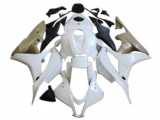 2007-2008 Honda CBR600RR Motorcycle Fairings - Silver White UK