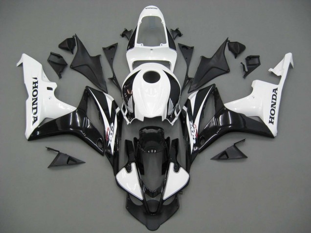 2007-2008 Honda CBR600RR Motorcycle Fairings - White Black Racing UK