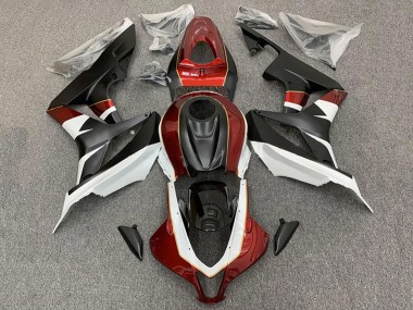 Best 2007-2008 Honda CBR600RR Motorcycle Fairings - White Red Matte Black UK