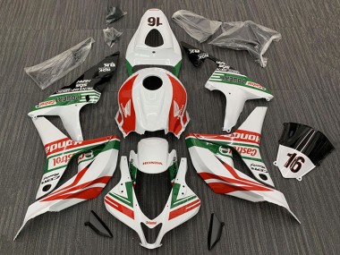Best 2007-2008 Honda CBR600RR Motorcycle Fairings - White Red Green Glossy Black Castrol 16 UK