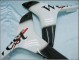 2007-2008 Honda CBR600RR Motorcycle Fairings - Glossy Black White West UK