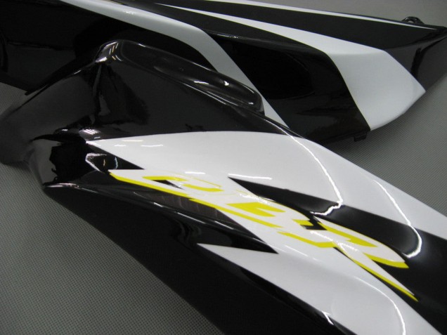 2007-2008 Honda CBR600RR Motorcycle Fairings - White Green Yellow Glossy Black Hannspree UK