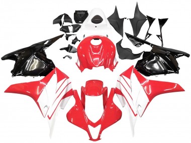 Best 2009-2012 Honda CBR600RR Motorcycle Fairing Kits - White Red Glossy Black UK