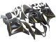 2009-2012 Honda CBR600RR Motorcycle Fairings - Matte Black Gold UK