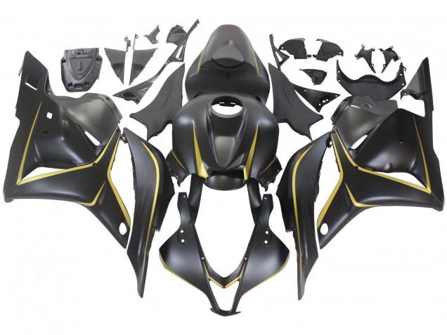 2009-2012 Honda CBR600RR Motorcycle Fairings - Matte Black Gold UK