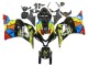 2009-2012 Honda CBR600RR Motorcycle Fairings - Black Multicolor MoviStar UK