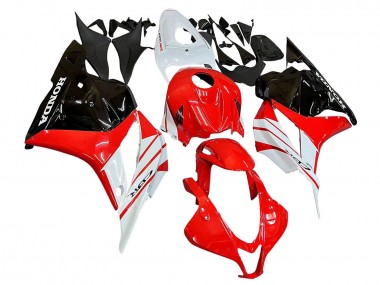 Best 2009-2012 Honda CBR600RR Motorcycle Fairing - White Red Glossy Black UK
