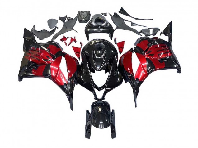2009-2012 Honda CBR600RR Motorcycle Fairings - Red Glossy Black UK