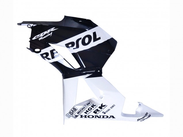 2013-2023 Honda CBR600RR Motorcycle Fairings - White Glossy Black Repsol UK