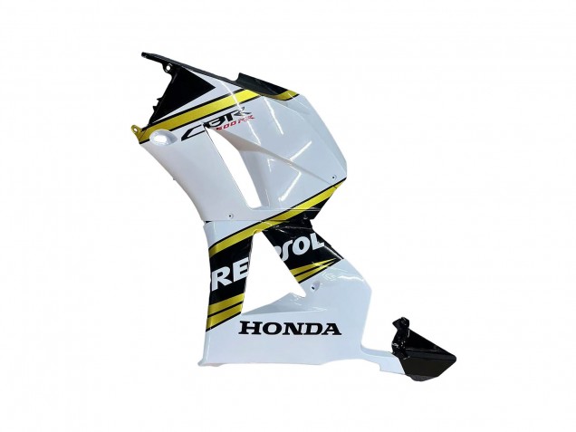 2013-2023 Honda CBR600RR Motorcycle Fairings - White Gold Glossy Black Repsol UK